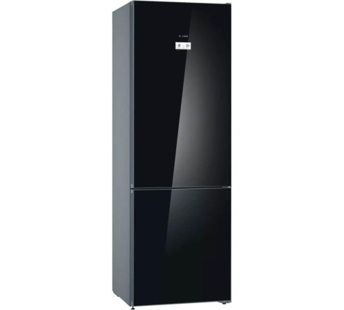 Холодильник BOSCH 6 серия, 203х60х66, объем камер максимальный 290+110,NoFrost, морозильная камера нижняя, цвет: черный под стеклом,SuperCooling, superFreezing, Multi-Flow Air Tower Холодильник BOSCH 6 серия, 203х60х66, объем камер максимальный 290+110,NoFrost, морозильная камера нижняя, цвет: черный под стеклом,SuperCooling, superFreezing, Multi-Flow Air Tower