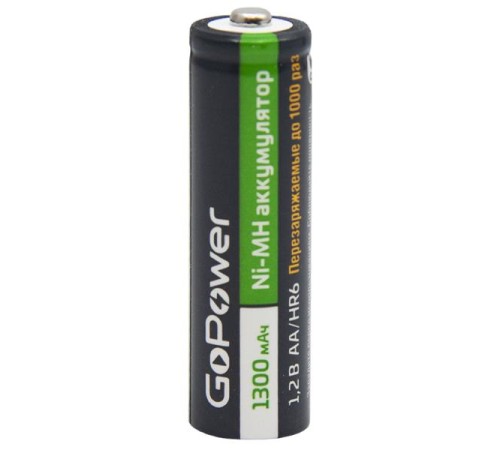 Аккумулятор бытовой GoPower HR6 AA BL2 NI-MH 1300mAh (2/20/240) блистер (2 шт.)