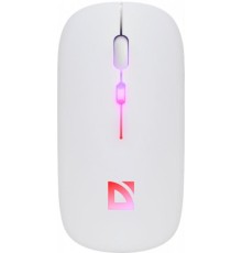 Defender Беспроводная оптическая мышь Touch MM-997 бел,2.4+BT,RGB,400mAh,бесшумная