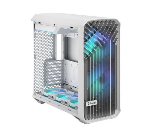 Корпус ПК без блока питания/ Case Fractal Design Torrent RGB TG Clear Tint, Full-Tower, 2x180mm + 3x140mm RGB, 2xUSB-A 3.2 + 1xUSB 3.2 Type-C E-ATX, SSI-CEB, SSI-EEB, ATX, mATX, mITX White