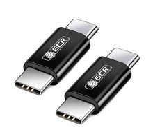 GCR Адаптер соединитель USB 3.1 (USB 3.2 Gen 2) TypeC, M/М, черный, 100W/5А, 10 Гбит/с, 4K, AL корпус, GCR-54941