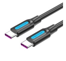 Кабель Vention USB 2.0 CM/CM 5А PD100W - 2м. Черный, шт.