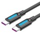 Кабель Vention USB 2.0 CM/CM 5А PD100W - 2м. Черный, шт.