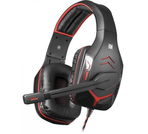 Defender Игровая гарнитура Excidium красный + черный, кабель 2,2 м