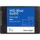 Твердотельные накопители/ WD SSD Blue SA510, 1.0TB, 2.5" 7mm, SATA3, R/W 560/530MB/s, IOPs 95 000/84 000, TBW 400, DWPD 0.2 (12 мес.)