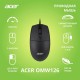 Мышь компьютерная/ Проводная мышь Acer OMW126 оптическая (1000dpi) USB (2but) black