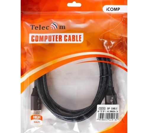 Кабель/ Кабель соединительный DP-DP 1.4V 8K@60Hz  2м, Telecom Pro <TCG750-2M>