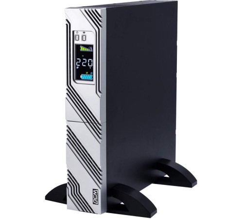 ИБП SRT-2000A, линейно-интерактивный, 2000ВА, 1800Вт, LCD, Rack/Tower, 8 розеток IEC320 C13 и 1 розетка C19 с резервным питанием, USB, RS-232, слот под SNMP карту, EPO, защита RJ45, ШхГхВ 428х563х84мм., вес 27.5кг./ UPS POWERCOM SRT-2000A, line-interactiv