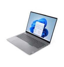 Ноутбук Lenovo ThinkBook 16 G6 IRL 16" WUXGA (1920x1200) IPS AG 300N, i3-1315U 1.2GHz, 1x8GB DDR5 5200, 256GB SSD M.2, Intel UHD, WiFi 6, BT, FPR, FHD Cam, 45Wh, 65W USB-C Slim, NoOS, 1Y, 1.7kg