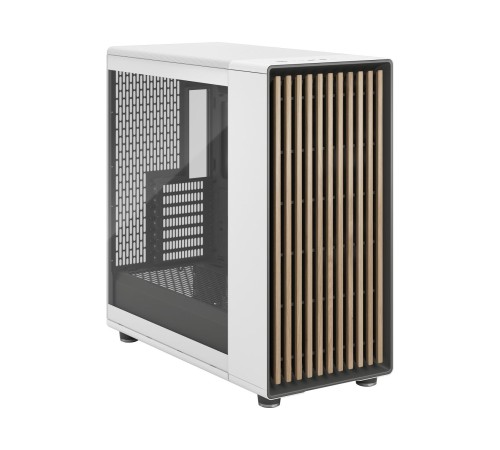 Корпус ПК без блока питания/ Case Fractal Design North XL TG Dark Tint, Full-Tower, 3x140mm, 2xUSB-A 3.2 + 1xUSB 3.2 Type-C E-ATX, ATX, mATX, mITX Wood panel, Chalk White