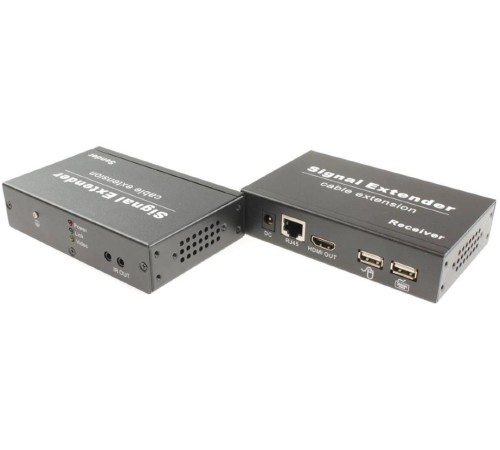 Приёмник/ OSNOVO Комплект для передачи HDMI, USB(клавиатура и мышь), ИК управления и питания по кабелю витой пары (HDBaseT). Расстояние передачи до 40м (4K2K(30Гц)), до 70м (1080p). Поддержка технологии Power over HDBaseT(PoH). Поддержка HDMI 1.4 и HDCP 1