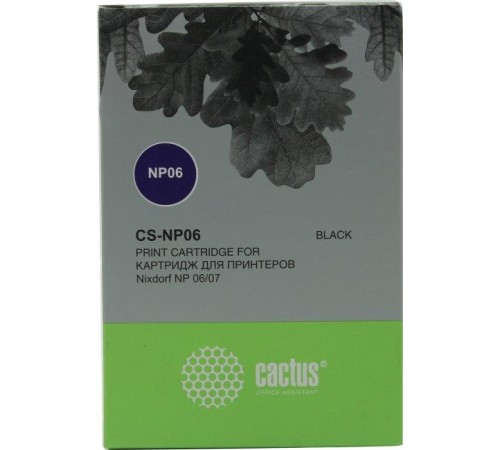 -/ Картридж матричный Cactus 1750076156 CS-NP06 черный для Nixdorf NP 06