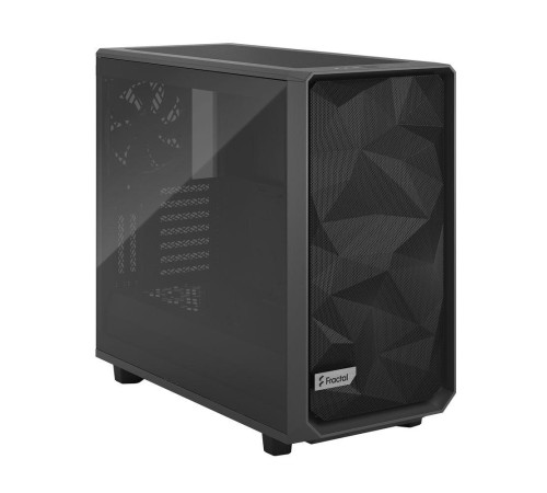 Корпус ПК без блока питания/ Case Fractal Design Meshify 2 TG Light Tint, Midi-Tower, 3x140mm, 2xUSB-A 3.2 + 1xUSB 3.2 Type-C E-ATX, ATX, mATX, mITX Gray