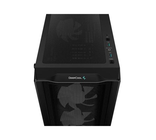 корпус Deepcool CC560 MESH V2 без БП, боковое окно (закаленное стекло), 3x120мм ARGB LED вентилятор спереди и 1x120мм ARGB LED вентилятор сзади, черный, ATX (R-CC560-BKAMA4-G-2)