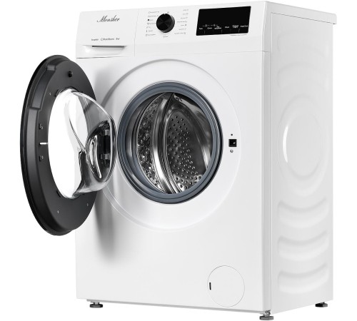 Стиральная машина MONSHER/ Стиральная машина MONSHER, отдельностоящая, фронтальная, 15 программ, загрузка 8 кг, 1400 об/мин, кнопочное управление, инверторный двигатель, отложенный старт, блокировка от детей, энергоэффективность А+++, цвет белый