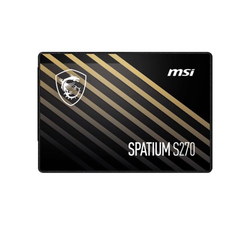 Твердотельный накопитель MSI SSD SPATIUM S270, 960GB, 2.5" 7mm, SATA3, 3D TLC, R/W 500/450, IOPs 55 000/80 000, TBW 500, DWPD 0.28 (5 лет) Твердотельный накопитель MSI SSD SPATIUM S270, 960GB, 2.5" 7mm, SATA3, 3D TLC, R/W 500/450, IOPs 55 000/80 000, TBW 500, DWPD 0.28 (5 лет)