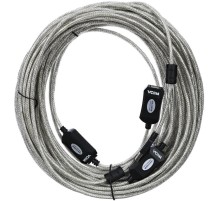 Кабель-адаптер/ Кабель-адаптер USB2.0-repeater, удлинительный активный <Am-->Af> 25м VCOM <VUS7049-25M>