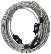 Кабель-адаптер/ Кабель-адаптер USB2.0-repeater, удлинительный активный <Am-->Af> 25м VCOM <VUS7049-25M>
