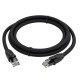 GCR Патч-корд PROF прямой 3.0m, UTP медь кат.6, че, 24 AWG, ethernet high speed 10 Гбит/с, RJ45, T568B, GCR-52582