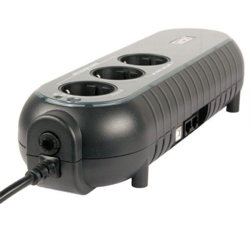 Источник бесперебойного питания Powercom Back-UPS WOW, OffLine, 700VA/350W, Tower, 3xSchuko outlets(1 Surge & 2 batt), USB (37371) (царапины, потертости.)