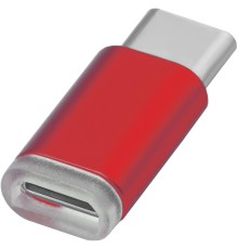 Greenconnect Переходник USB Type C на micro USB 2.0, M/F, Greenconnect, красный, GCR-UC3U2MF-Red