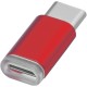 Greenconnect Переходник USB Type C на micro USB 2.0, M/F, Greenconnect, красный, GCR-UC3U2MF-Red