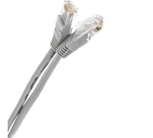 Патчкорд/ Патчкорд литой "Telecom" UTP кат.5e 50,0м серый