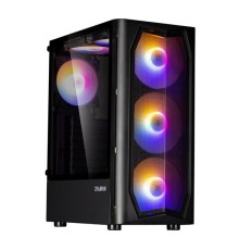корпус ZALMAN N4 Rev.1, ATX, BLACK, WINDOW, 2x3.5", 2x2.5", 2xUSB2.0, 1xUSB3.0, FRONT 3x140mm RGB, REAR 1x120mm RGB, TOP 2x120mm RGB