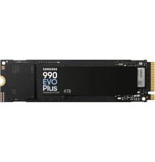 Твердотельные накопители/ Samsung SSD 990 EVO Plus, 4000GB, M.2(22x80mm), NVMe 2.0, NVMe 2.0, PCIe 4.0 x4, V-NAND TLC, R/W 7250/6300MB/s, IOPs 1 050/1 400 000, TBW 2400, DWPD 0.3 (12 мес.)