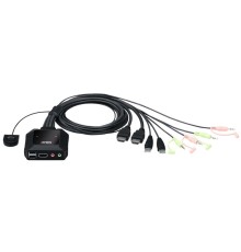 КВМ переключатель ATEN 2-Port USB 4K HDMI Cable KVM Switch