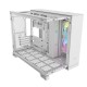 Корпус без блока питания/ Case Corsair iCUE LINK 2500X RGB, Midi-Tower, TG, 2x120mm RGB, 2xUSB-A 3.2, 1xUSB 3.2 Type-C, mATX, mITX White