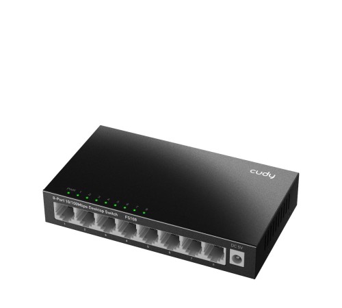 Коммутатор/ 8-Port 10/100 Mbps Desktop Switch, 8 10/100M RJ45 Ports, Loop Detection, Metal Case, Power Saving, Plug & Play Коммутатор/ 8-Port 10/100 Mbps Desktop Switch, 8 10/100M RJ45 Ports, Loop Detection, Metal Case, Power Saving, Plug & Play