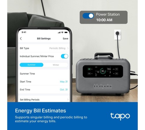 Умный сетевой фильтр/ Mini Smart Wi-Fi Plug, Energy Monitoring, Matter