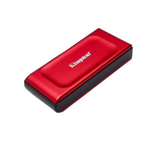 Твердотельный накопитель/ Kingston External SSD XS1000R BOC, 2000GB, Type-C/A, USB 3.2 Gen 2, R/W 1050/1000MB/s, 70x33x14mm, 69g., Red (60 мес)
