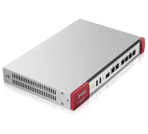Межсетевой экран Межсетевой экран и Wi-Fi контроллер Zyxel USG FLEX 200 с подписками на 1 год (AS,AV,CF,IDP, SecuReporter), Rack, 3xWAN GE (2xRJ-45 и 1xSFP), 4xLAN/DMZ GE, 2xUSB3.0, AP Controller (8/40), NebulaFlex Pr