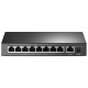 коммутатор TP-Link TL-SF1009P, 9-Port 10/100 Mbps Desktop Switch with 8-Port PoE+, 65 W, 250m