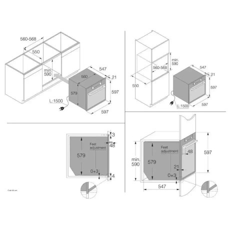 Встраиваемые электрические духовки ASKO/ Арт. 729859 ПРОМО ; 59.7x59.5x54.6, 75 л, гриль, приготовление на пару, цветной 2.9" TFT дисплей, 160 автоматических программ, 11 режимов нагрева духовки, сенсорные кнопки, термощуп, нержавеющая сталь