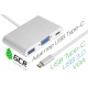 Greenconnect переходник USB Type C -> VGA + USB 3.0 + Type C