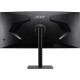 Монитор/ ACER CZ342CURVbmiphuzx 34'', ZeroFrame, Curved 1000R Black, 21:9, VA, 3440x1440, 1 / 0,5ms, 300cd, 180Hz, 1xHDMI(2.0) + 1xDP(1.4) + 1xType-C(65W) + Audio out + USB2.0+USB-B (2up 2down), Speakers 3Wx2, FreeSync Premium, HDR 10, H.Adj. 110, Delta E
