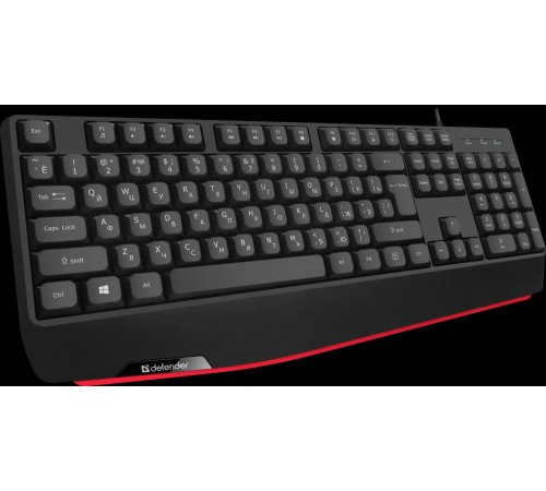 Defender Проводная клавиатура Atom HB-546 RU,черный,104+FN,1.8м