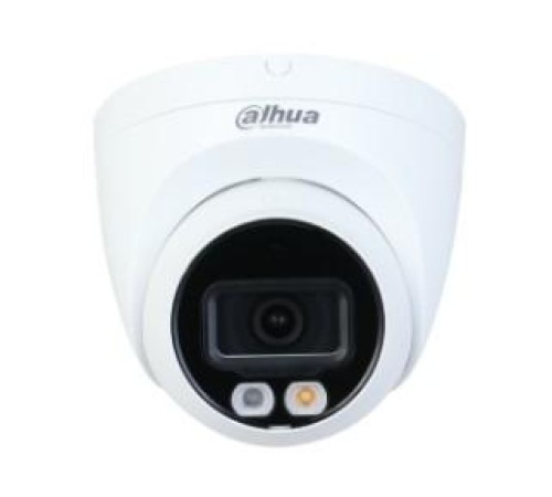 Уличная купольная IP-видеокамера Full-color с ИИ, 4Мп; 1/2.9 CMOS; объектив 3.6мм; WDR(120дБ); чувствительность 0.008лк@F1.6 сжатие: H.265+ H.265 H.264+ H.264 MJPEG; 2 потока до 4Мп@25к/с; видеоаналитика: SMD Plus (Умная детекция движения