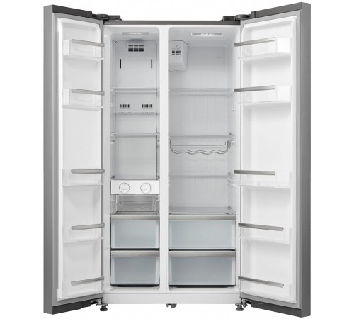 Холодильник/ Холодильник Side-By-Side, А+, cенсорное управление Smart Touch, Full NO FROST, Dynamic Air Cooling, режимы «Супер заморозка» и «Супер охлаждение», LED освещение камеры, 2 ящика для овощей, полки из закаленного стекла, держатели для бутылок, Холодильник/ Холодильник Side-By-Side, А+, cенсорное управление Smart Touch, Full NO FROST, Dynamic Air Cooling, режимы «Супер заморозка» и «Супер охлаждение», LED освещение камеры, 2 ящика для овощей, полки из закаленного стекла, держатели для бутылок,