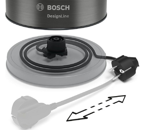 Чайник BOSCH/ Цвет: графитовый, 2400 Ватт, скрытый нагр.элемент, 1.7 л Чайник BOSCH/ Цвет: графитовый, 2400 Ватт, скрытый нагр.элемент, 1.7 л