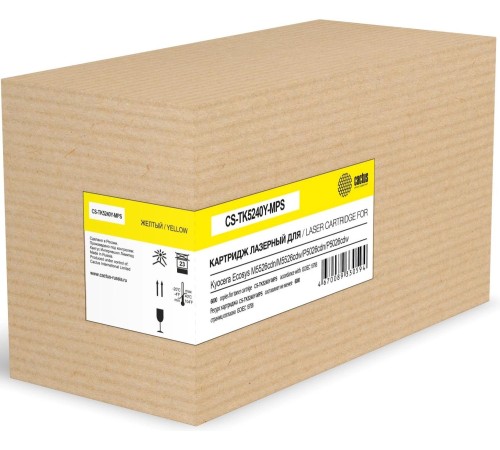 -/ Картридж лазерный Cactus CS-TK5240Y-MPS желтый (6000стр.) для Kyocera Ecosys M5526cdn/M5526cdw/P5026cdn/P5026cdw