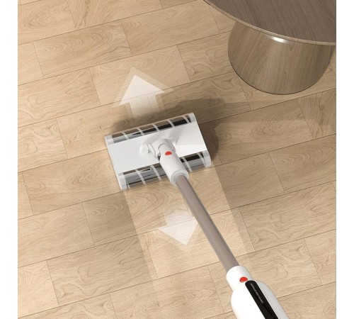 Беспроводной вертикальный пылесос deerma Wireless Vacuum Cleaner VC55 White, 130W, Number of Modes: 2, Dust Tank Volume: 0.3L, Noise Level: 78dB, Battery Capacity: 2500mAh, Working Time: 20min, Charging Time: 3h (Вскрытая упаковка) Беспроводной вертикальный пылесос deerma Wireless Vacuum Cleaner VC55 White, 130W, Number of Modes: 2, Dust Tank Volume: 0.3L, Noise Level: 78dB, Battery Capacity: 2500mAh, Working Time: 20min, Charging Time: 3h (Вскрытая упаковка)