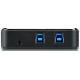 Переключатель, электрон., USB, 2 User > 2 устройства + клавиатура + мышь, 2 USB A-тип > 4 USB A-тип, Male > Female, со встроен. шнурами 2х1.2м., (USB 2.0)/ 2 PORT USB3.0 Peripheral Sharing Device.