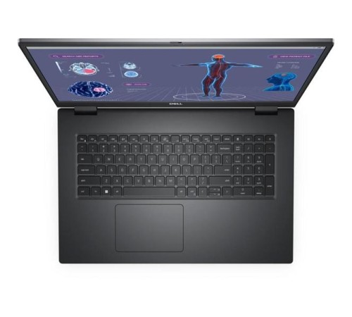 Ноутбук без сумки DELL Precision 7780  Core i7-13850HX 17.3" UHD AG  64GB (2x32GB) DDR5 1TB SSD, NV RTX 5000,Linux,3,07kg,KB Eng/Rus