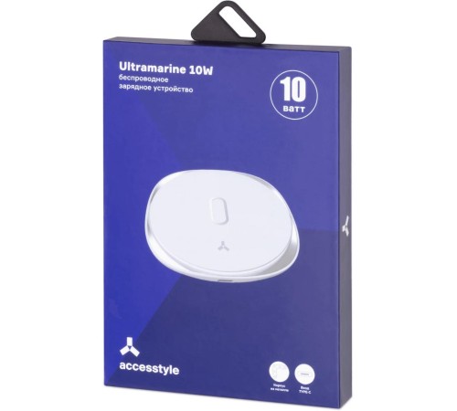 Зарядное устройство беспроводное Accesstyle Ultramarine 10W Зарядное устройство беспроводное Accesstyle Ultramarine 10W