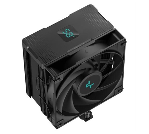 Кулер для процессора DEEPCOOL AG500 DIGITAL BK LGA1700/1200/115X/AM5/AM4 (12шт/кор, TDP 240W, PWM, Fan 120mm, 5 тепл. трубок) RET (R-AG500-BKNDMN-G-2)