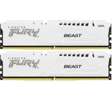 Память оперативная/ Kingston 32GB 5600MT/s DDR5 CL40 DIMM (Kit of 2) FURY Beast White XMP